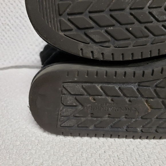 Koolaburra by Ugg Child Size 1 Victoria Short Boots Black Bows 1019372 Pre-owned - Picture 10 of 15